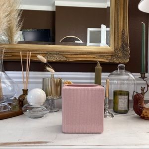 Vintage Perfect Pink Speckled 1960s Vase